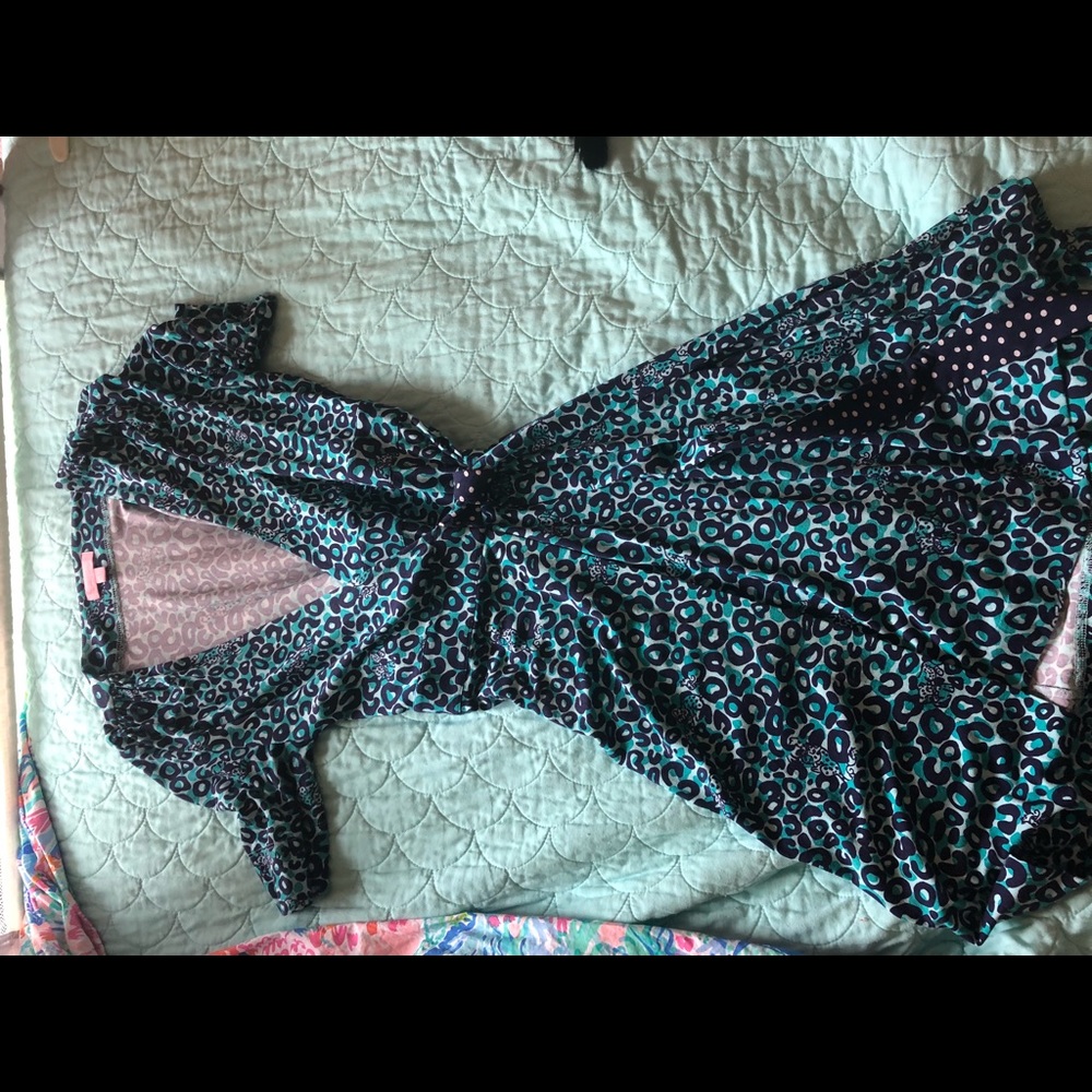Lilly Pulitzer Jaguar Print Wrap Dress! Small